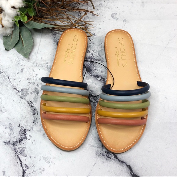 Coconuts by Matisse Shoes - NEW Coconuts by Matisse Dorcey rainbow slides